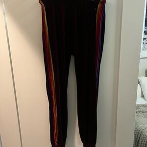 Aviator Nation Red Velvet Joggers